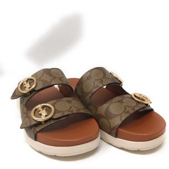 Coach Gable Sandal with Double Strap and Sandal Horse And Carriage Buckle - Picture 5 of 6